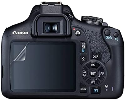 סרט מגן מסך HD מבריק של Celicious vivivid vivid תואם ל- Canon EOS 2000D [חבילה של 2]